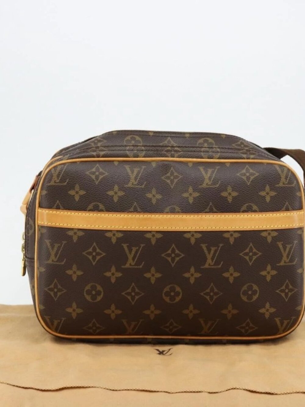 LOUIS VUITTON Monogram Reporter PM Shoulder Bag M45254 LV Auth 183370V
